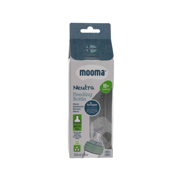 Mooma Neutra Tritan Bottle Fast Flow 18+ months 250ml - Sage Green - ebebek - Christmas