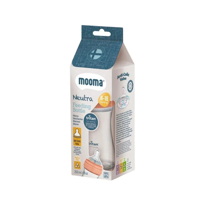 Mooma Neutra Tritan Bottle Medium Flow 6 - 18 months 250ml - Coral Pink - ebebek - Christmas
