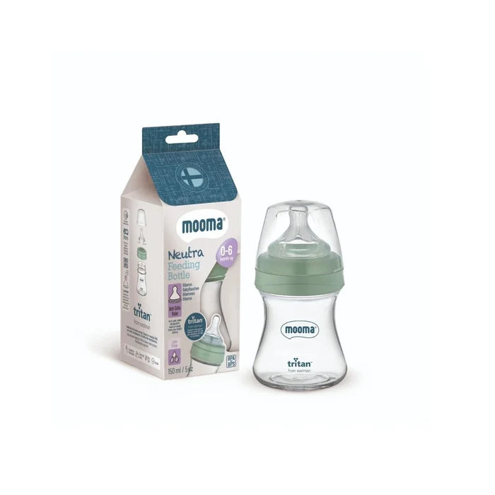Mooma Neutra Tritan Bottle Slow Flow 0 - 6 months 150ml - Sage Green - ebebek - Christmas