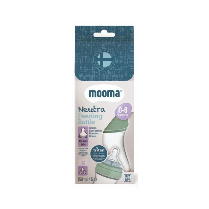 Mooma Neutra Tritan Bottle Slow Flow 0 - 6 months 150ml - Sage Green - ebebek - Christmas