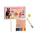 Moulin Roty 3-in-1 coloring pencils - 9 Pack