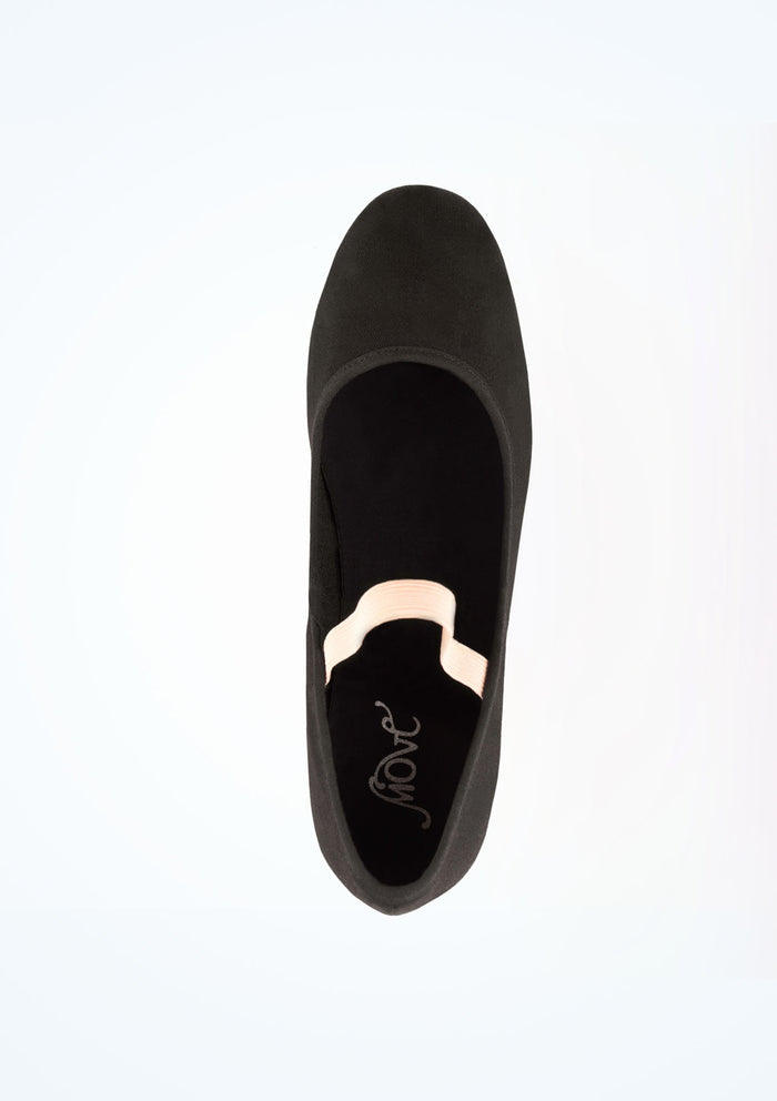 Move Dance Judy Canvas Character Shoe Low 1" - Black