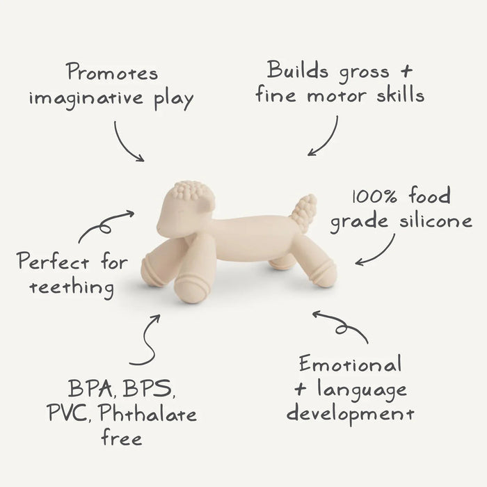 Mushie Lamb Figurine Teether - La Gentile Store