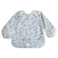 Mushie Longsleeve Bib Blue Flowers