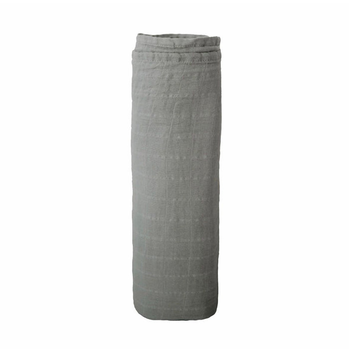 Mushie Muslin Swaddle Belgian Grey - La Gentile Store