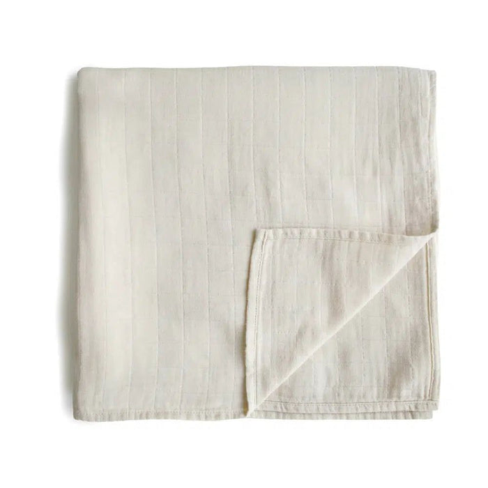 Mushie Muslin Swaddle Fog - La Gentile Store
