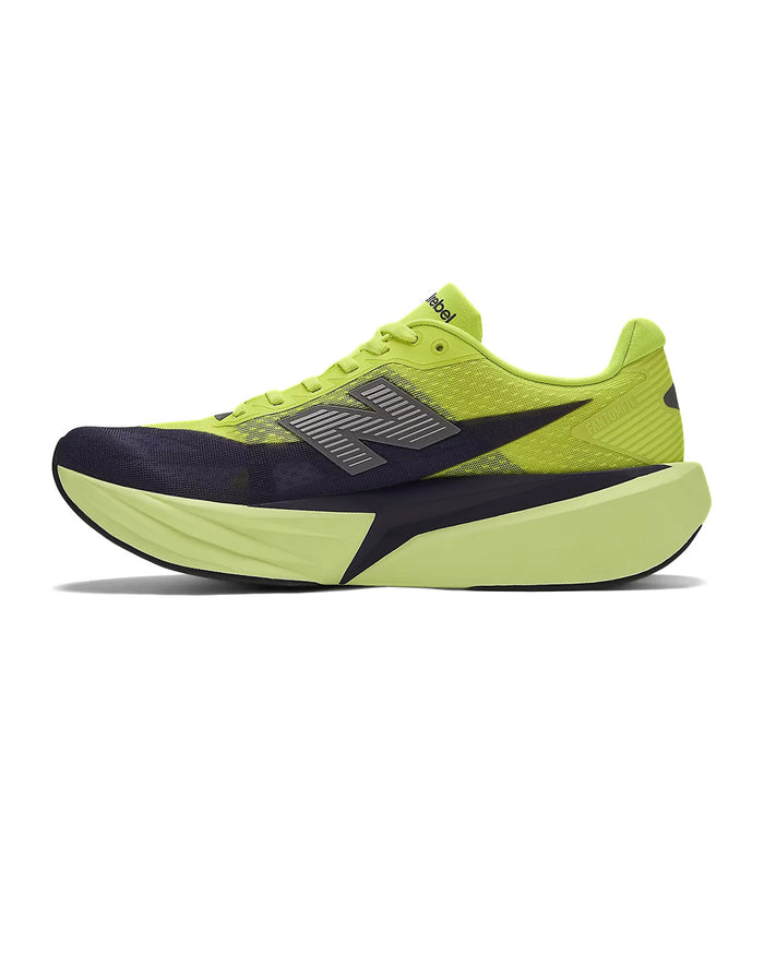 New Balance Men's FuelCell Rebel v5 - Alkaline Green/Boysenberry/Dark Silver Metallic