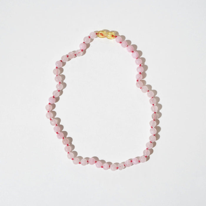 Nirrimis Amber Kids Necklace Rose Quartz - La Gentile Store