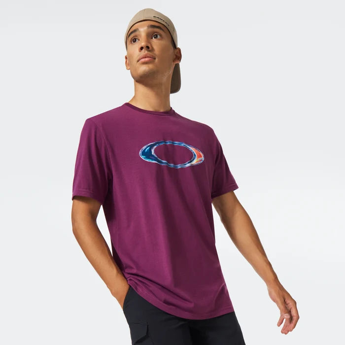 Oakley Men's Marble Ellipse Tee - Dark Purple