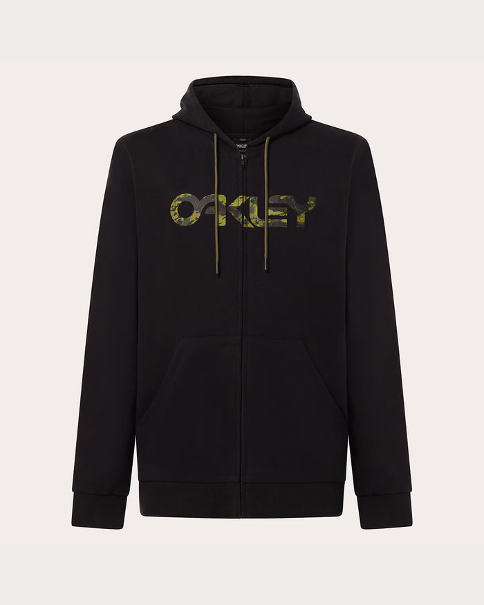Oakley Men's Teddy Full Zip Hoodie - Black/Tiger Mnt Camo