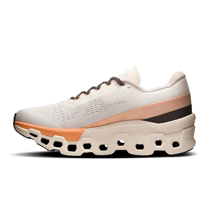 ON Women's Cloudmonster 2 - Ivory/Tangerine