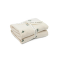 Organic Cotton Muslin Cloths with Leafs - 2 Pack