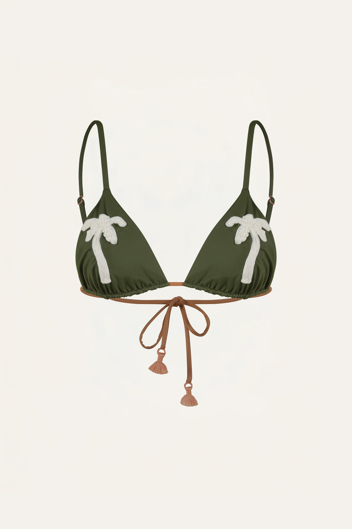 Palms At Sunrise Bikini Top - Johanna Ortiz