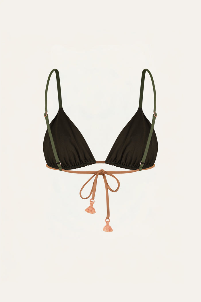 Palms At Sunrise Bikini Top - Johanna Ortiz