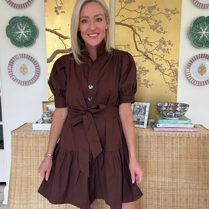 Parker Button Tie Dress