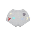Patch Jeresey Shorts Grey Melange