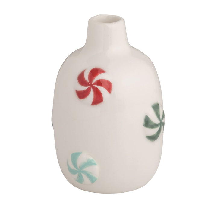 Peppermint Holiday Vase