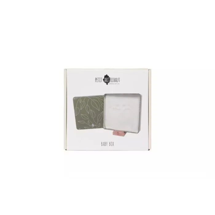 Petit Artichaut Baby Hand & Foot Imprints Square Box - Olive Tree - ebebek - Black Friday