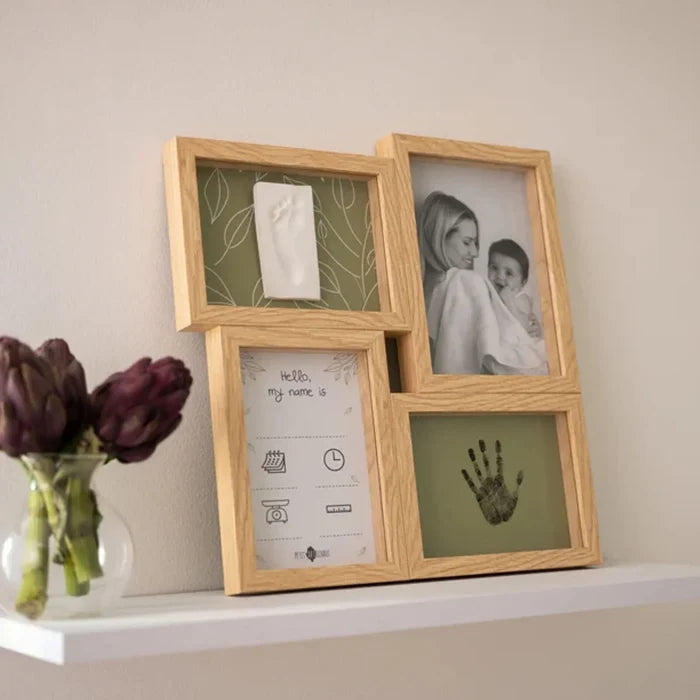 Petit Artichaut Puzzle Frame with Hand & Foot Imprints - Olive Tree - ebebek - Black Friday