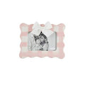 Pink Gingham Bow Frame
