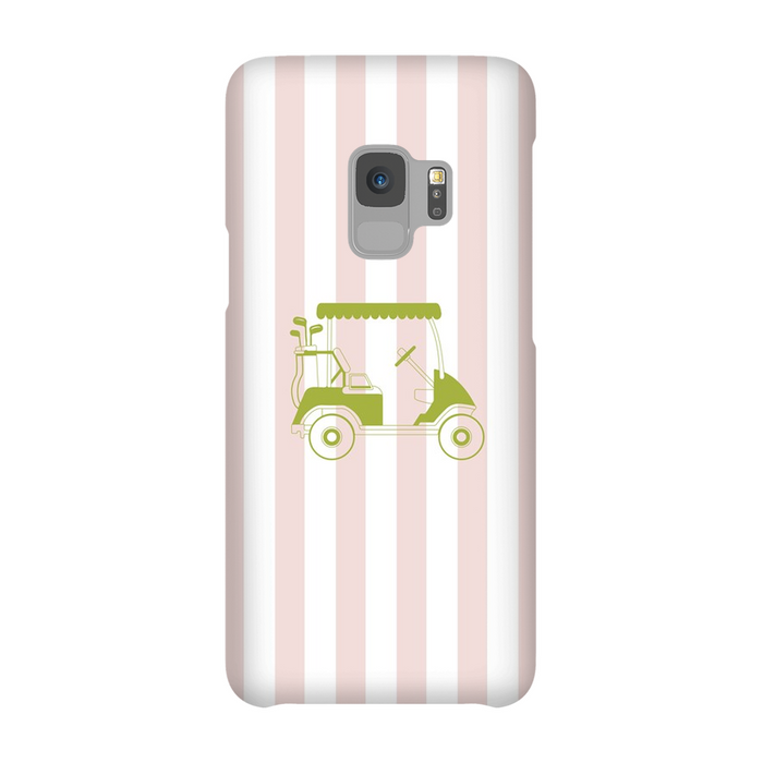 Pink Stripes Golf Cart Phone Case