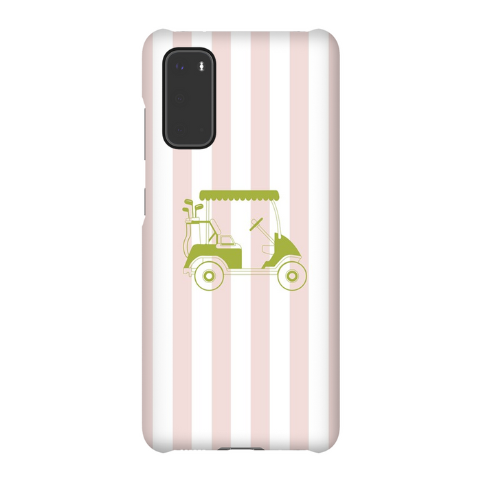 Pink Stripes Golf Cart Phone Case
