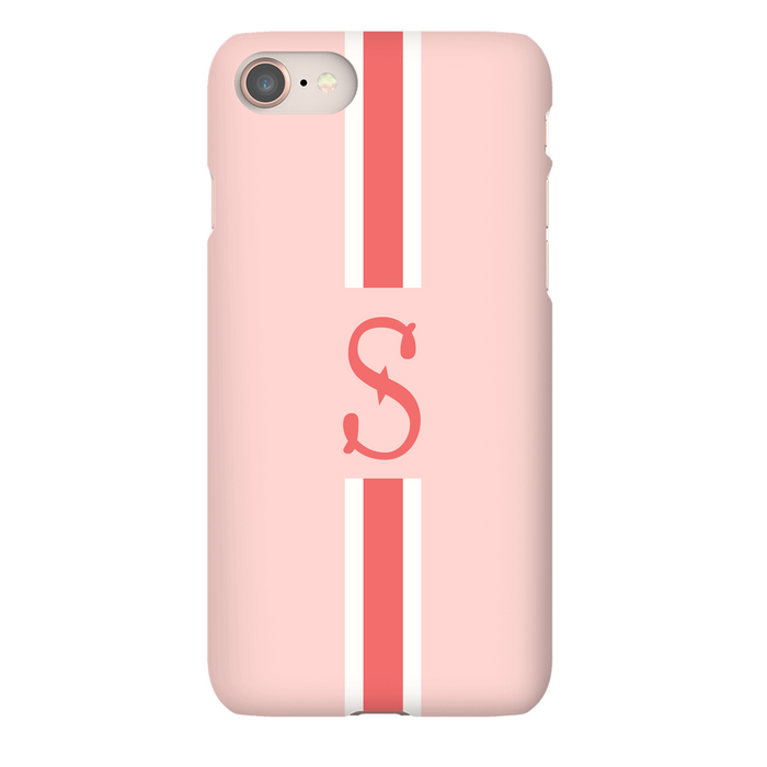 Pink/Coral Monogrammed Phone Case