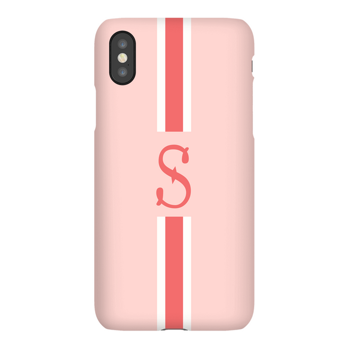 Pink/Coral Monogrammed Phone Case