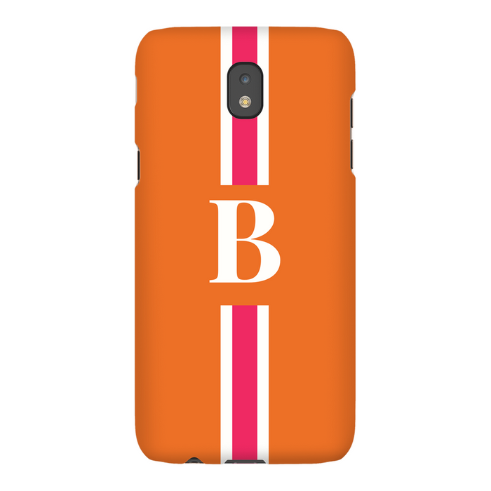 Pink/Orange Monogrammed Phone Case