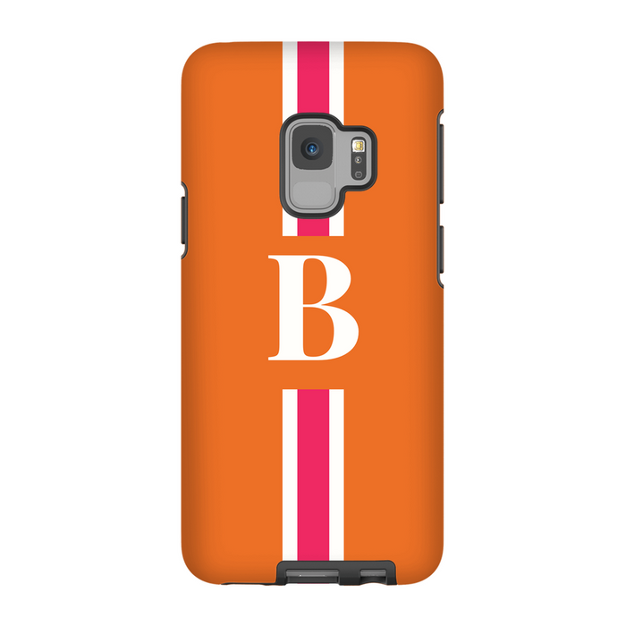 Pink/Orange Monogrammed Phone Case