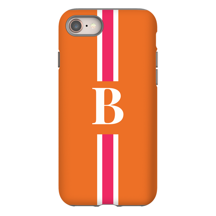 Pink/Orange Monogrammed Phone Case