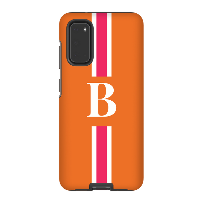 Pink/Orange Monogrammed Phone Case