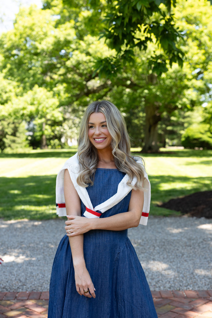 Porter Denim Maxi Dress