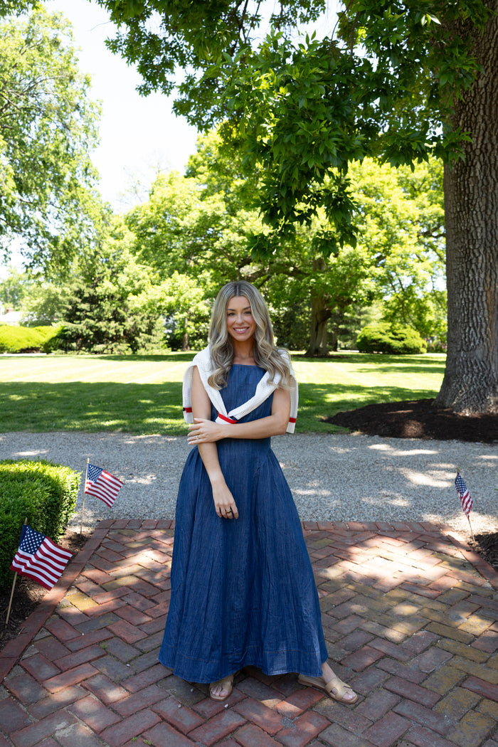 Porter Denim Maxi Dress