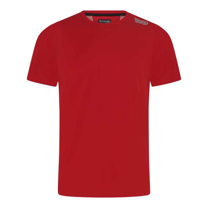 Pressio Men’s Run Elite Short Sleeve Top - FRD/SLV