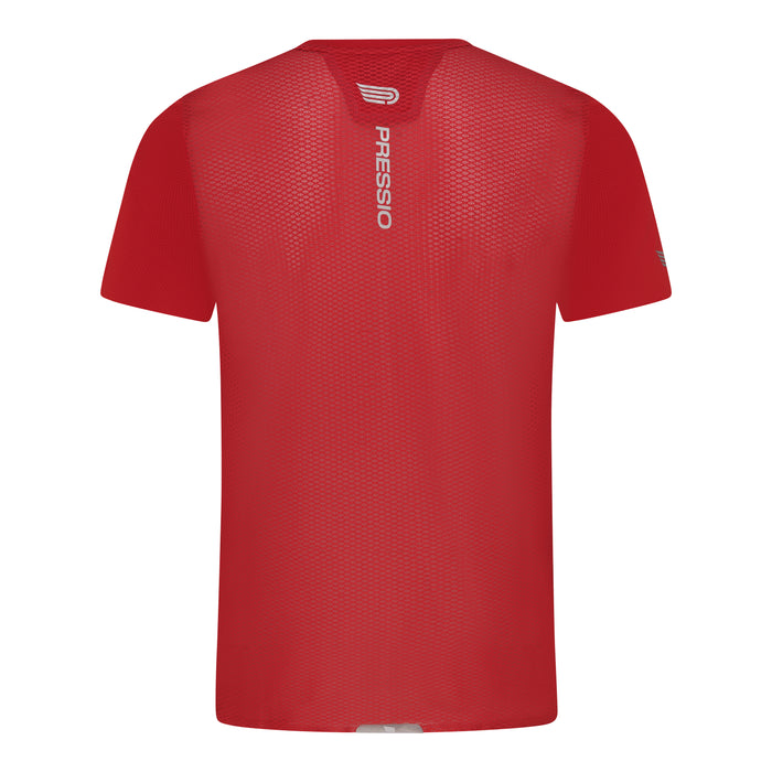 Pressio Men’s Run Elite Short Sleeve Top - FRD/SLV