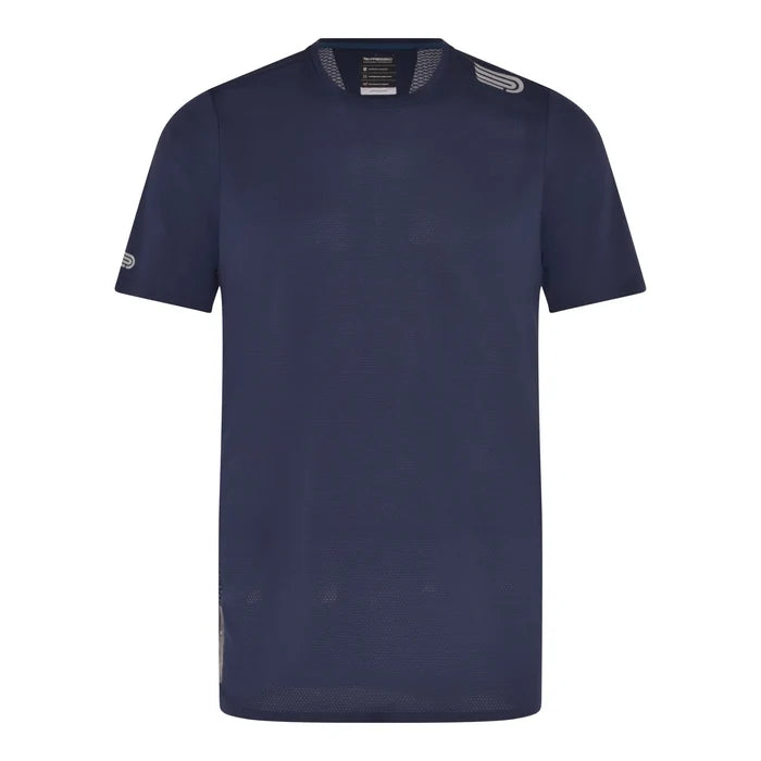 Pressio Men’s Run Elite Short Sleeve Top - NVY/SLV