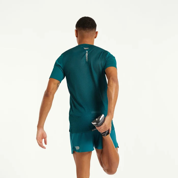 Pressio Men’s Run Elite Short Sleeve Top - SPR/SLV