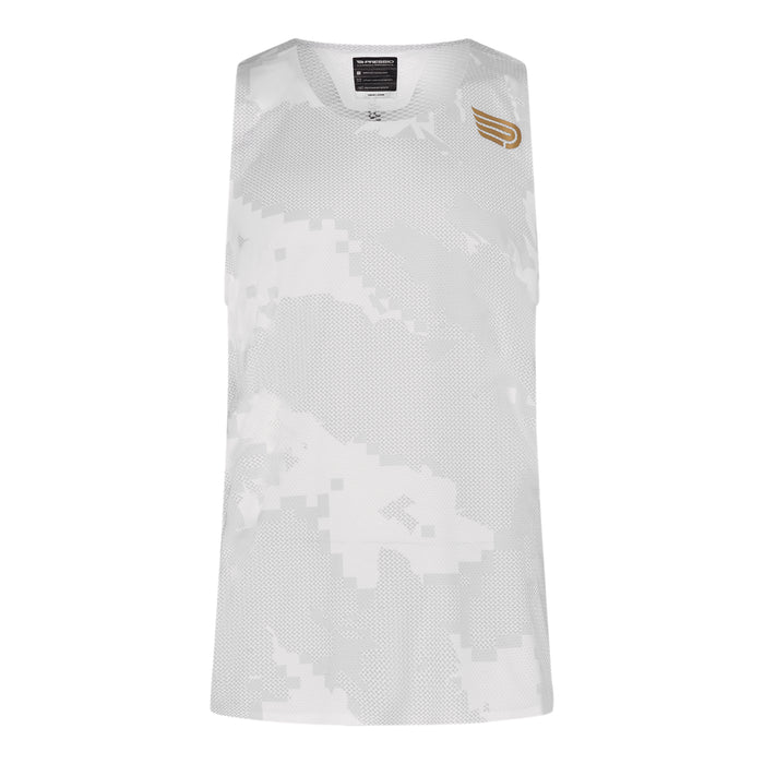 Pressio Men's Run Elite Singlet - CAM/WHT