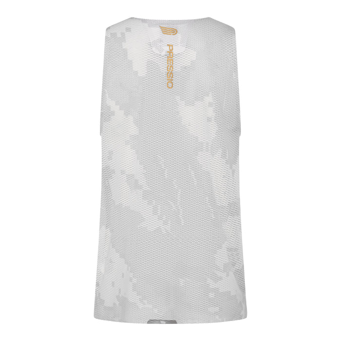 Pressio Men's Run Elite Singlet - CAM/WHT