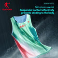 Qiaodan Men's Capless Vest - Ice Lake Green Print