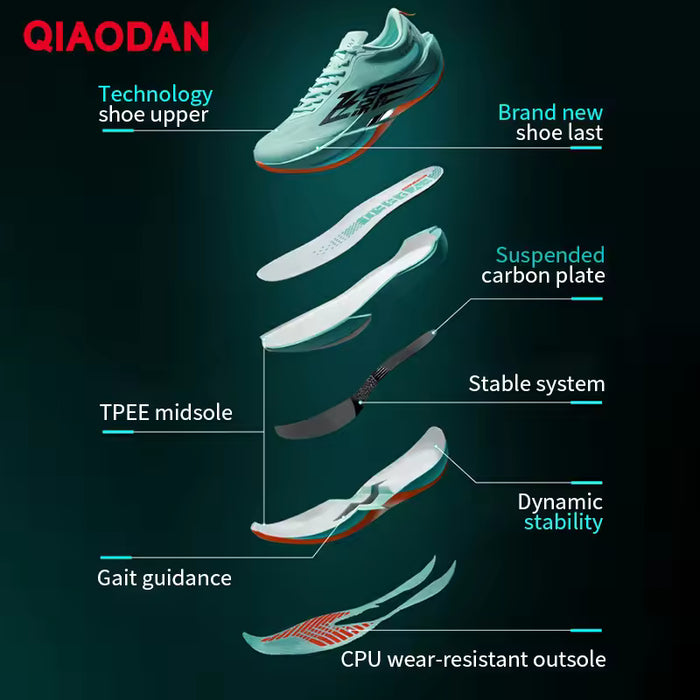 Qiaodan Men's FeiYing PB 6.0 - Glacier Lake Blue/Fluorescent Feiying Pink