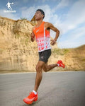 Qiaodan Men's Vest - Blazing Red Print