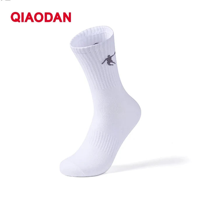 Qiaodan Women's Running Long Socks - Qiaodan White