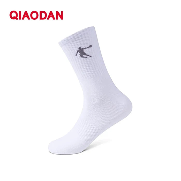 Qiaodan Women's Running Long Socks - Qiaodan White