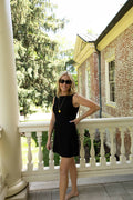 Qunicy Side Bead Dress - Black