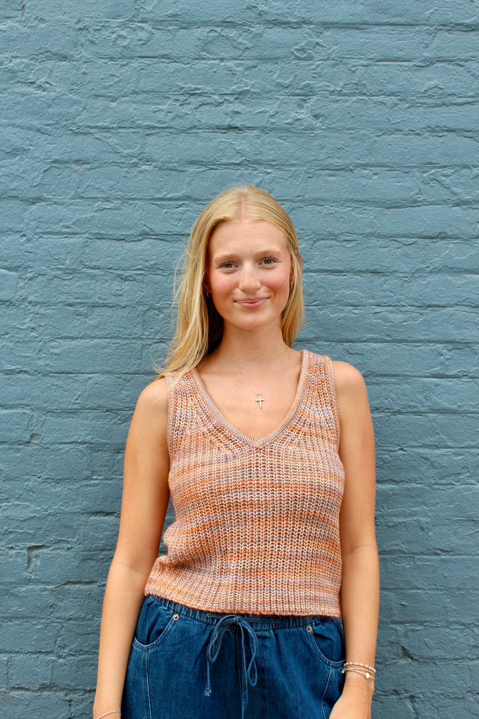 Rachel Multi Color Sweater Tank