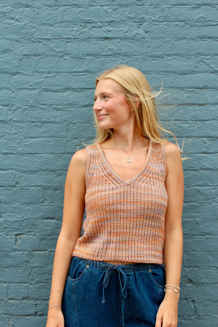 Rachel Multi Color Sweater Tank