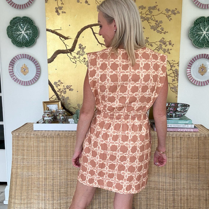 Rebecca Button Sleeveless Dress