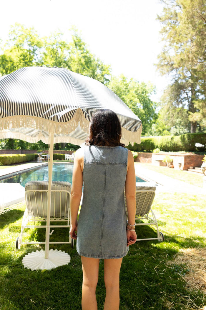 Renna Button Denim Dress